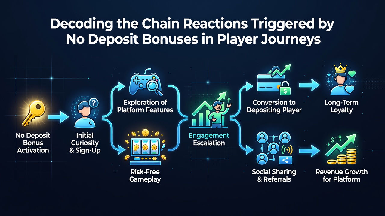 Illustratie van ketenreacties gestart door no deposit bonussen in Nederlandse online casino's