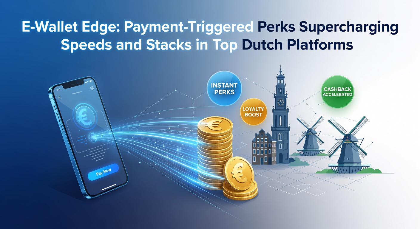 Grafiek met snelle e-wallet transacties en bonusiconen op Nederlandse casino-apps