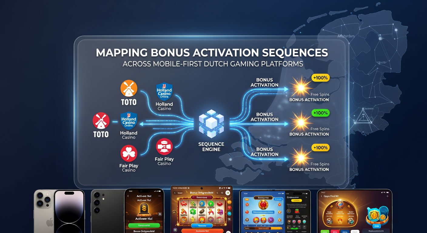 Kaart van bonusactiveringssequenties op mobiele Nederlandse gamingplatforms