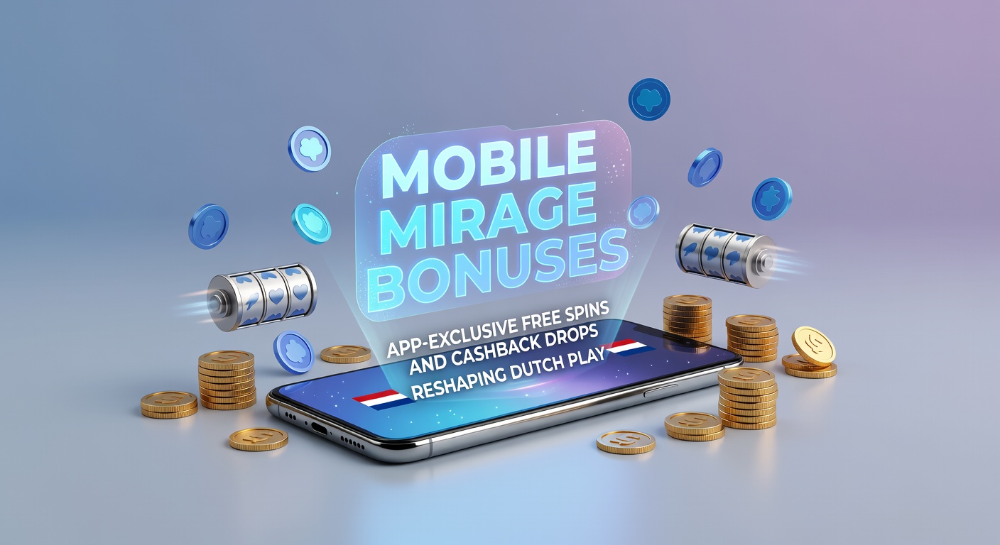 Schermafbeelding van een mobiele casino-app met exclusieve free spins en cashback-aanbieding, zichtbaar op een smartphone