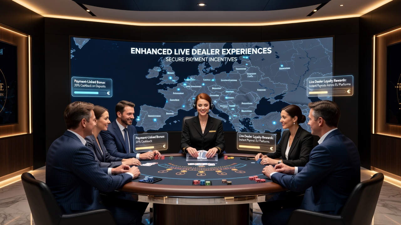 Cashback en stortingsbonussen toegepast op live dealer tafels